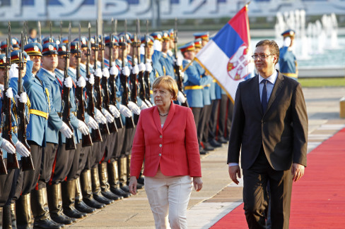 Angela Merkel i Aleksandar Vučić