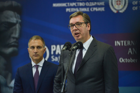 Aleksandar Vučić i Nebojša Stefanović 12.10.2021.