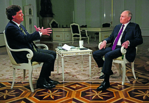 Putin intervju 13. 2. 2024.