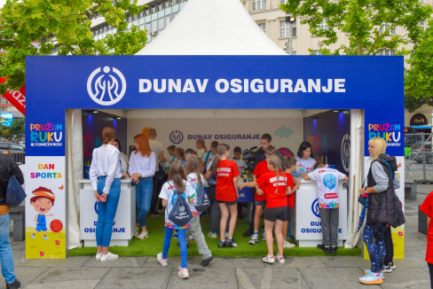 Korner Dunav osiguranja na svečanom otvaranju Sportskih igara mladih u Beogradu 1