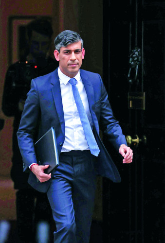 Riši Sunak, premijer Velike Britanije 4. 6. 2024.