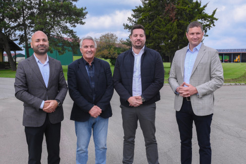 S leva na desno Miloš Obrenović, Miloš Komazec, Srđan Miljanić i Strahinja Svilar 1