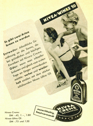 Nivea, reklame stare